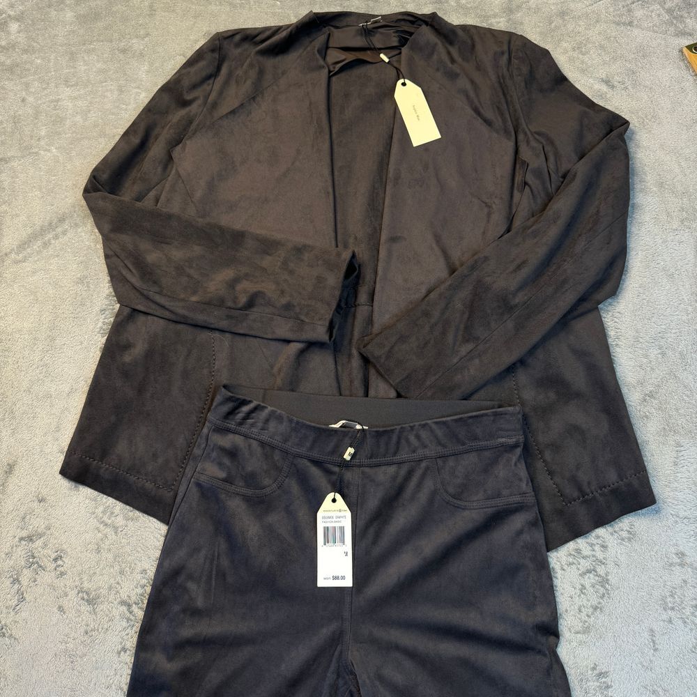 Sophie Max Pant Suit Set BRAND‎ NEW Women's Size Medium Max Studio Brown